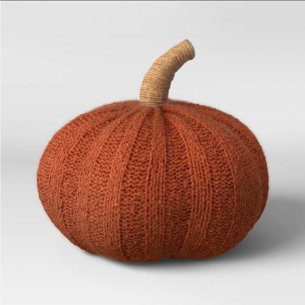 Boucle Pumpkin Shaped Pillow